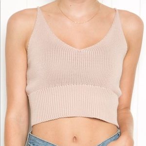 NWT Brandy Melville Luna Knit Top, Pink